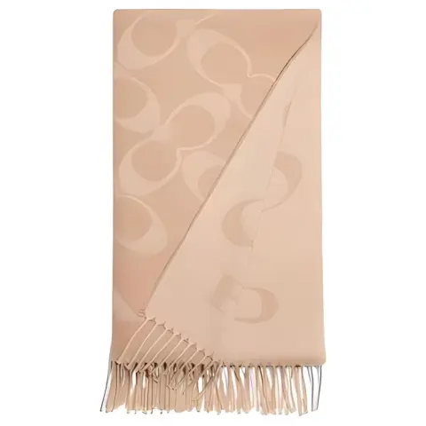 COACH Wool Cashmere Knit Scarves Women's