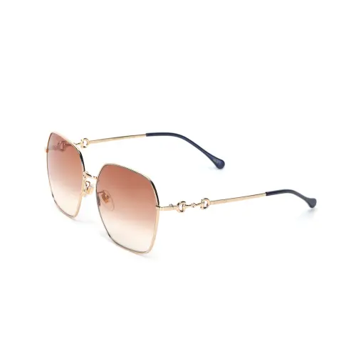 GUCCI Women's Vintage 1955 Series Square Sunglasses Gold/Brown