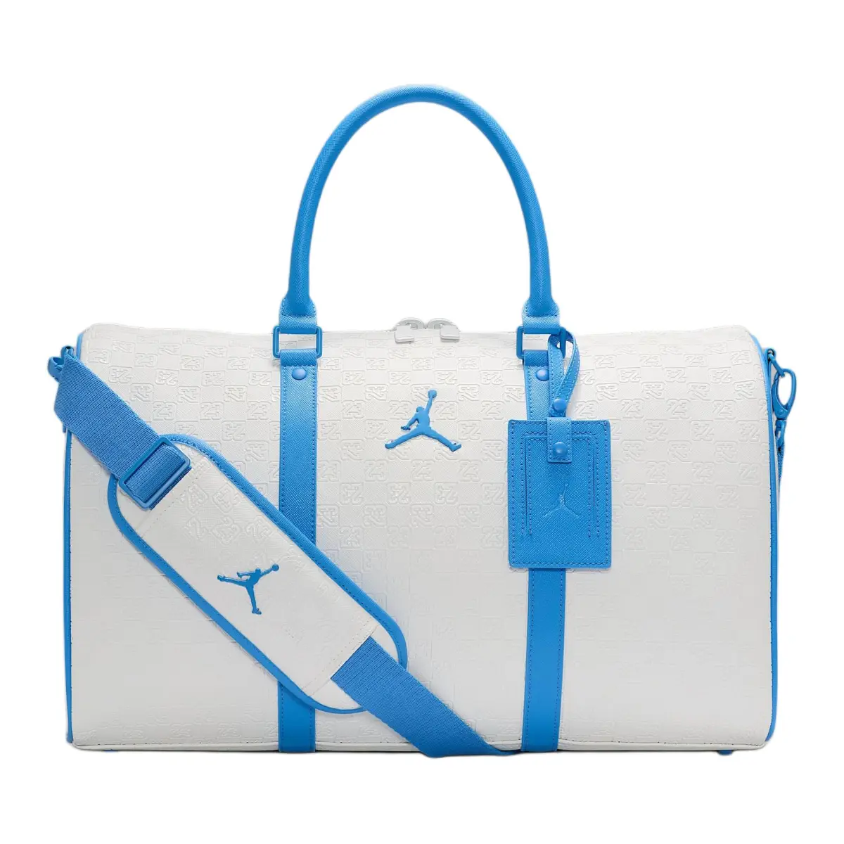Jordan Monogram 25L Polyurethane Handbag, Shoulder Bag, Crossbody Bag, Travel Bag Women's White