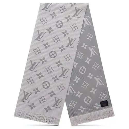 LOUIS VUITTON 21st Century Wool Logomania Scarf Scarves