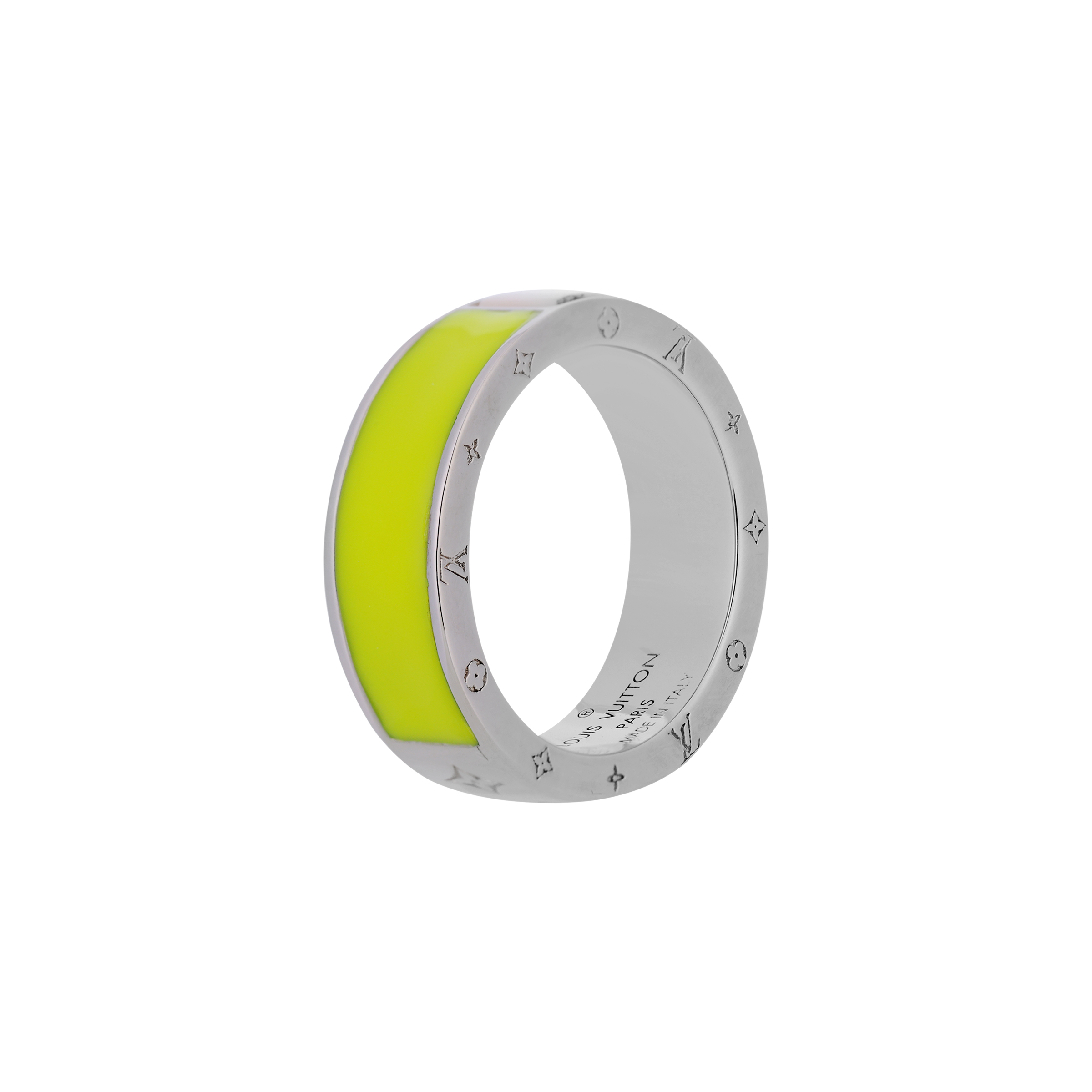LOUIS VUITTON COLOR BLOSSOM Metal Rings Unisex Neon Green