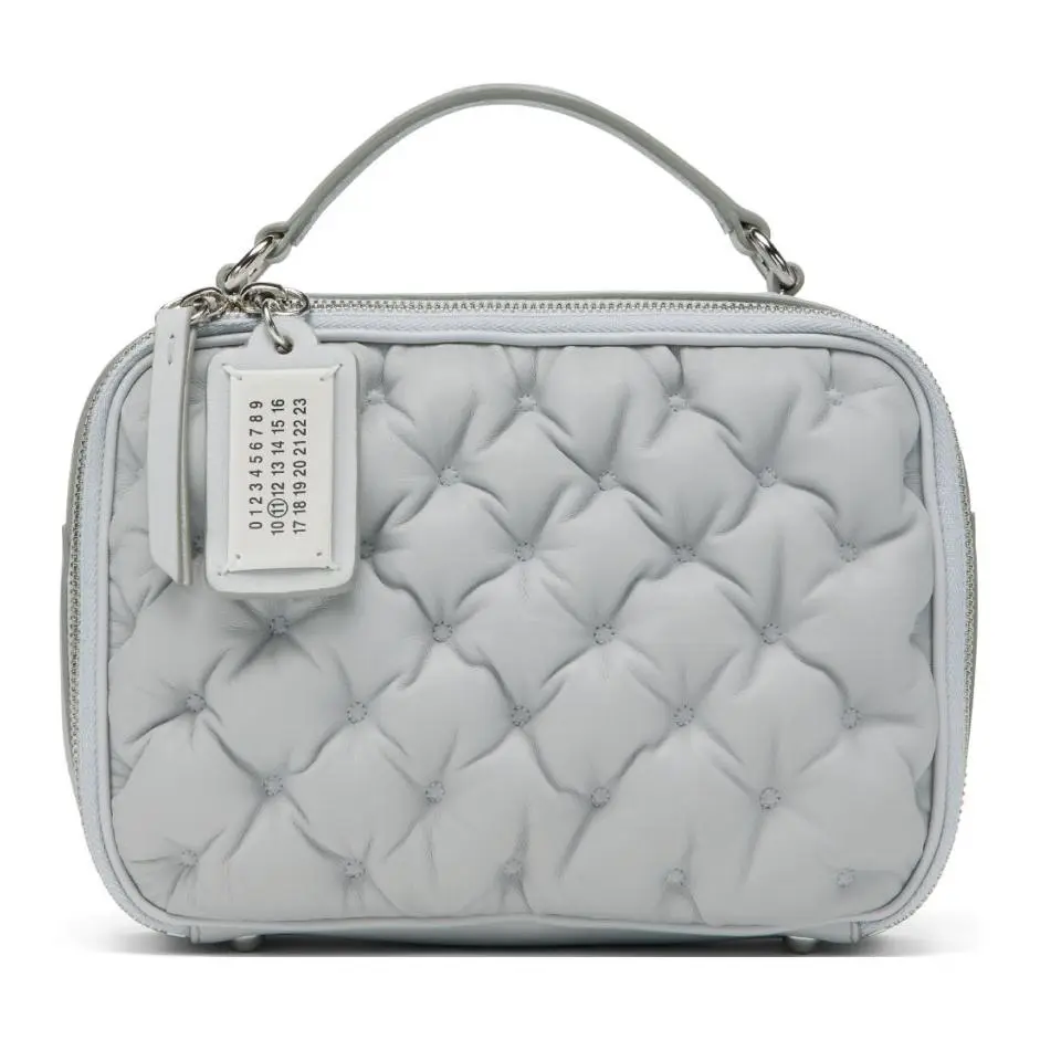 Maison Margiela Glam Slam Sheepskin Camera Bag, Shoulder Bag, Crossbody Bag, Handbag Medium Women's Glacier