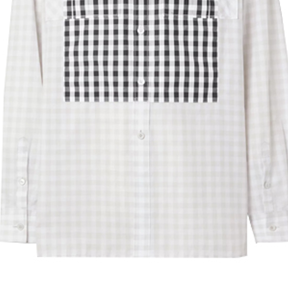 Мужская рубашка Burberry (светло-серая) — фото 6