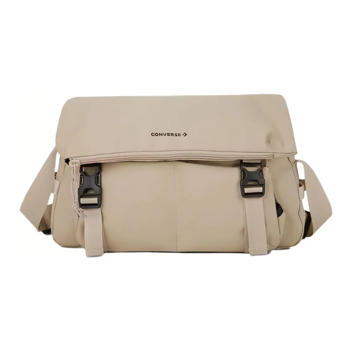 Converse Polyester Messenger Bag, Shoulder Bag, Crossbody Bag Regular Unisex Light Brown
