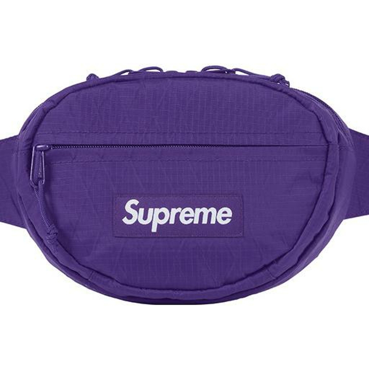 сумка Supreme FW18 Week 0 Waist Logo (фиолетовый) — фото 2