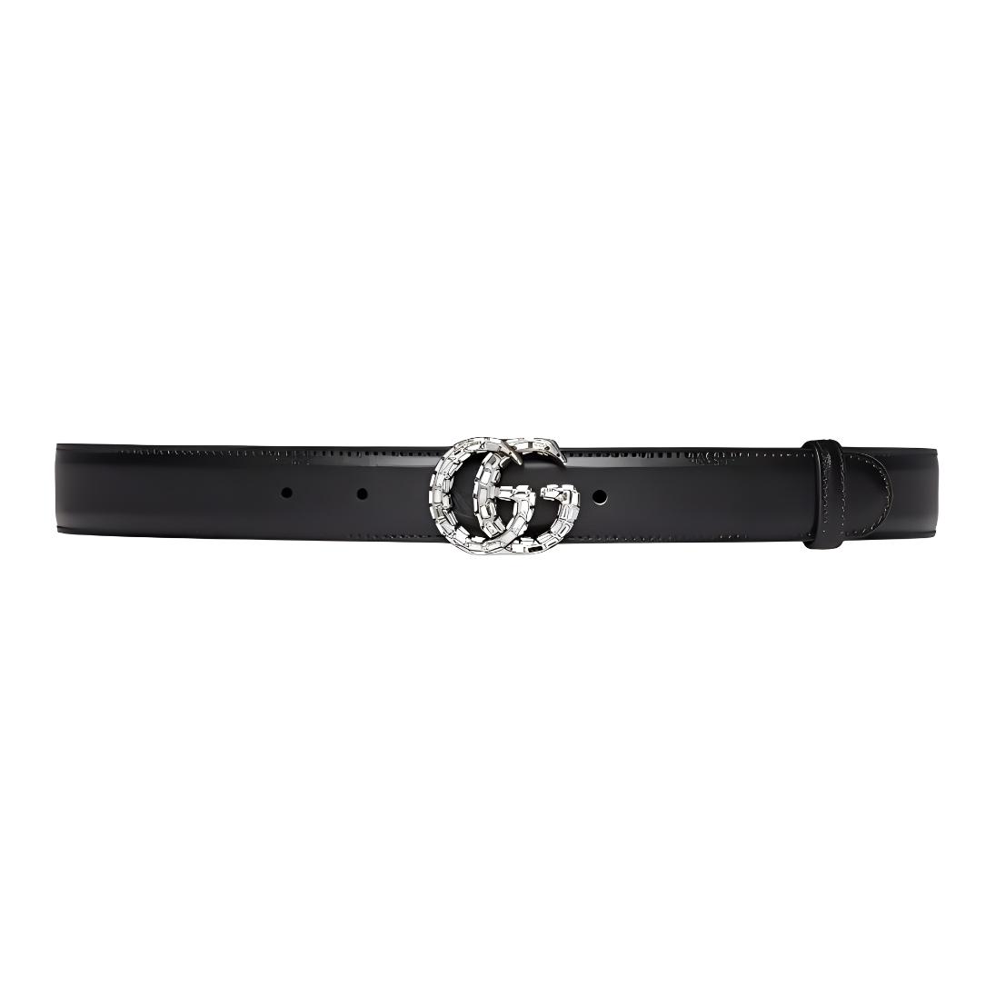 Женский ремень Gucci GG Marmont (черный)