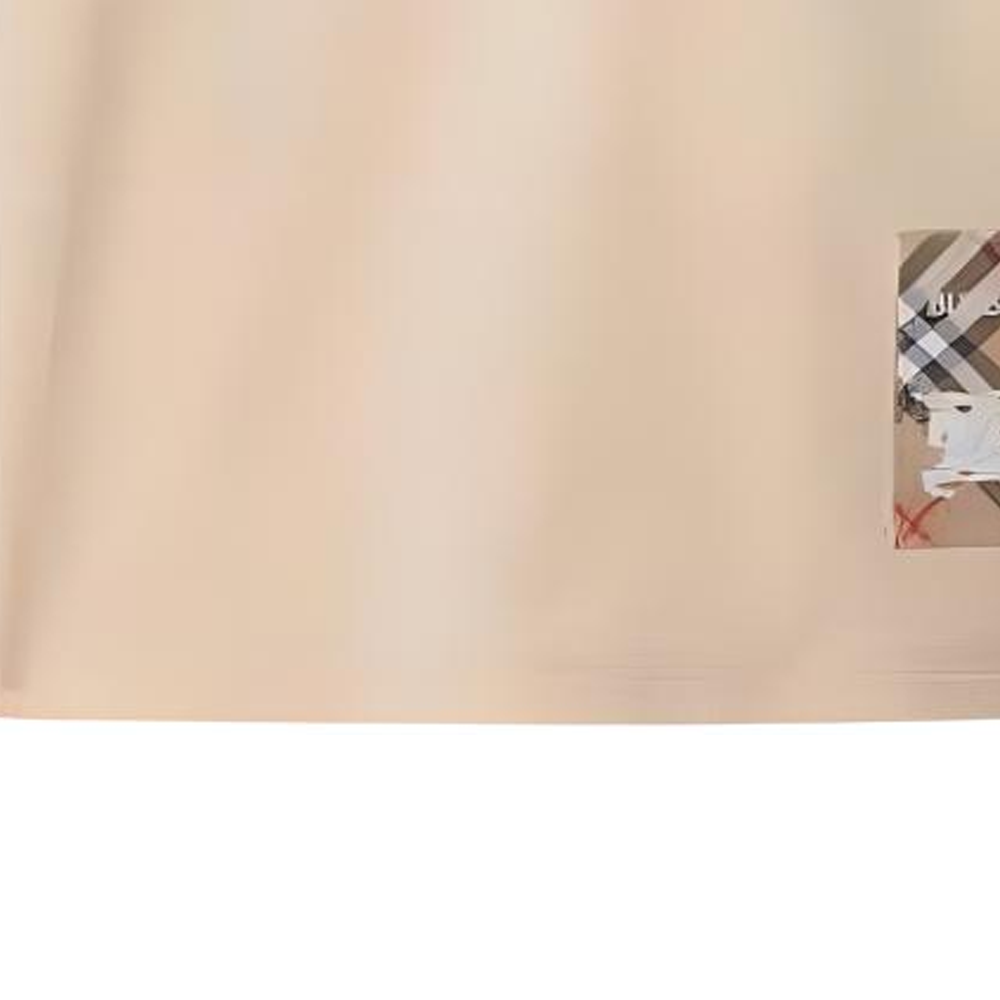 Мужская футболка Burberry Plaid Label Long Sleeve (белая) — фото 7