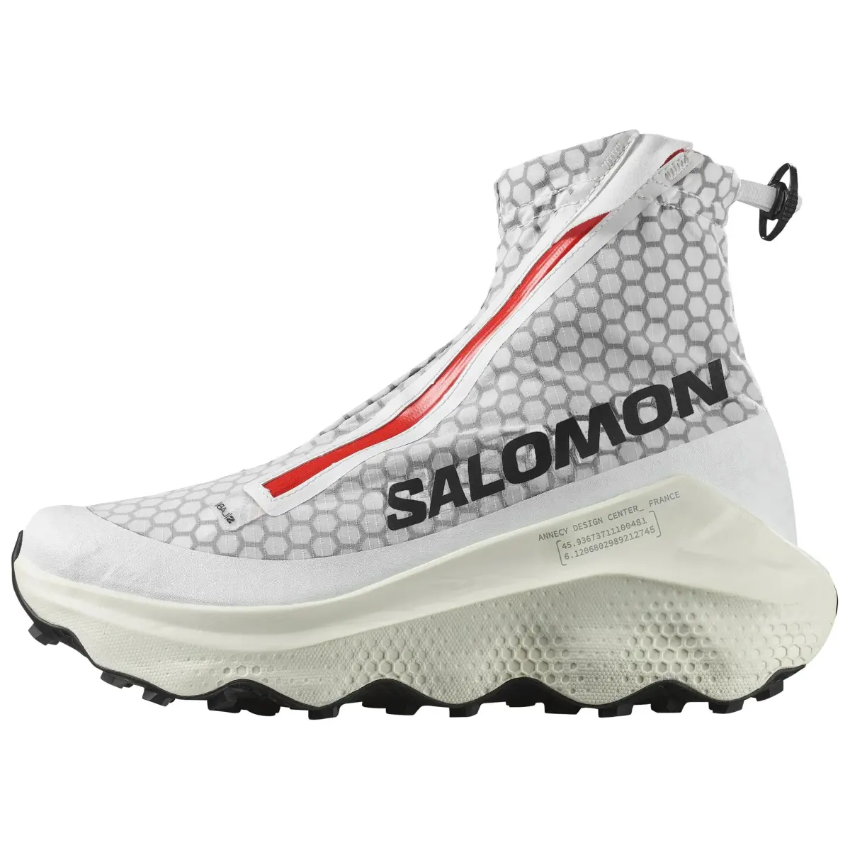 SALOMON High top Running Shoes Unisex White Gray