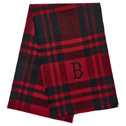 MLB Boston Red Sox Knit Scarves Unisex Red Black