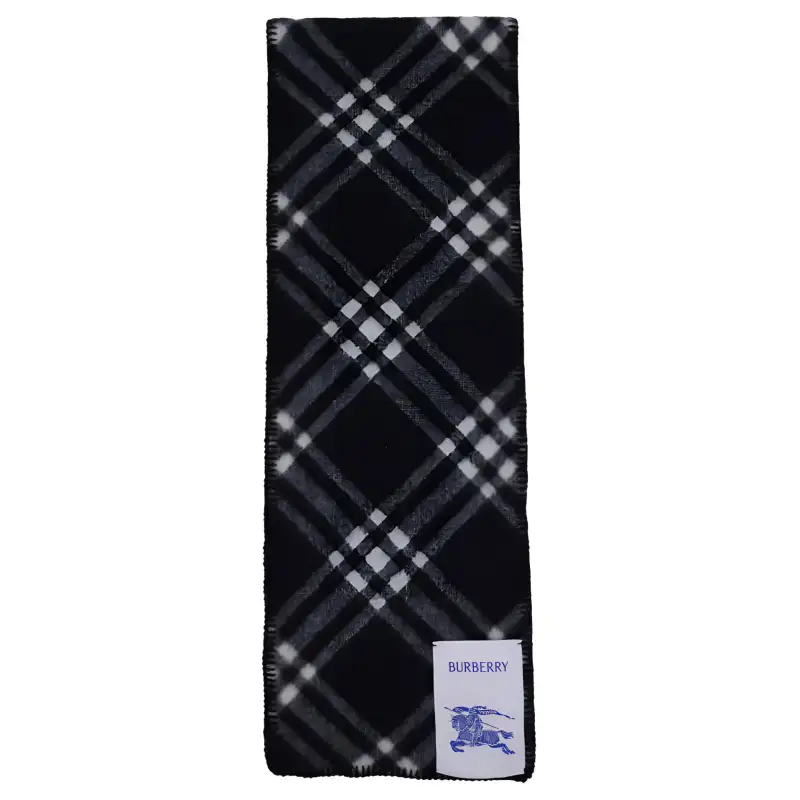 Burberry checkered cashmere scarf
