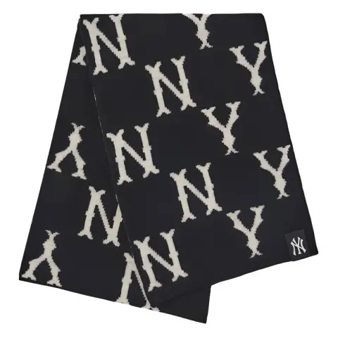 MLB Knit Scarves Unisex Black/White