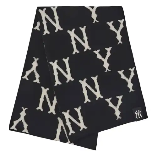 MLB Knit Scarves Unisex Black/White
