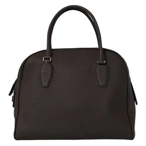 THE ROW Deerskin Bowling Bag, Handbag Women's Dark Brown
