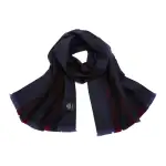 GUCCI Wool Knit Scarves Men's Dark Blue