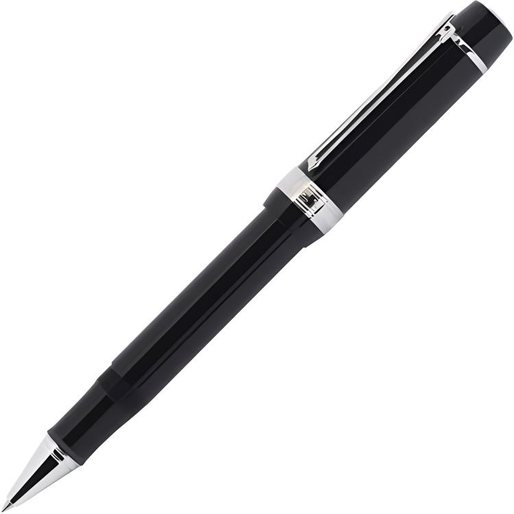 Montblanc Johann Strauss platinum-plated ballpoint pen black