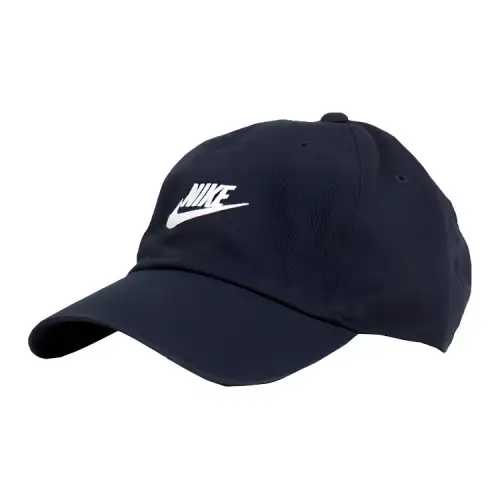 Nike Cotton Baseball Caps Unisex Navy Blue