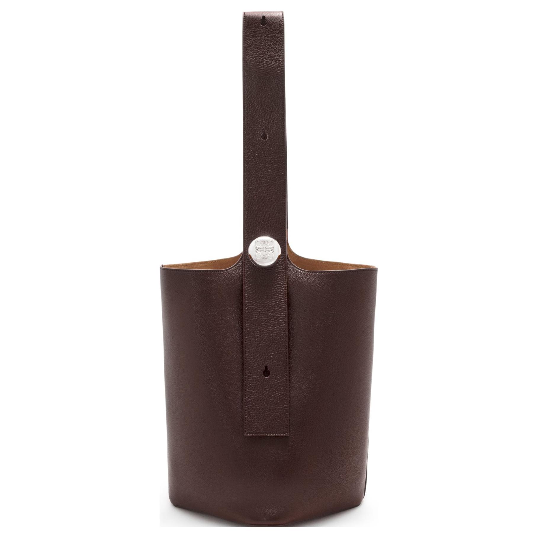 Мужская сумка LOEWE Pebble Bucket (бордовая)