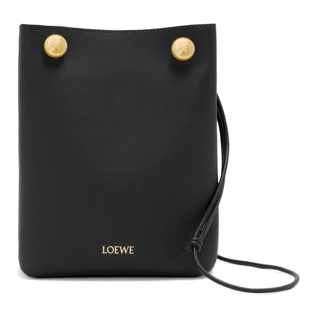 Женская сумка LOEWE Pebble (черная)