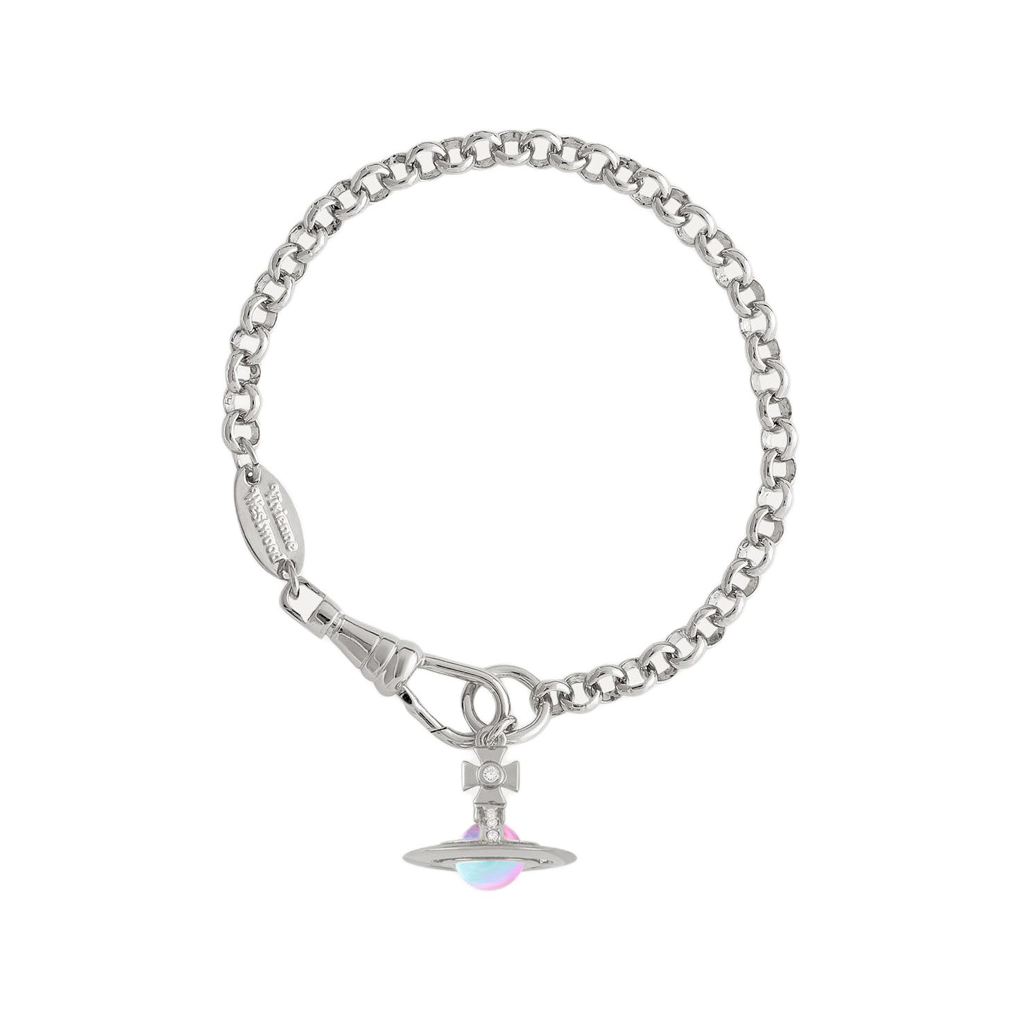 Женский браслет Vivienne Vivienne Westwood Petite orb (серебристый с радужным отливом)