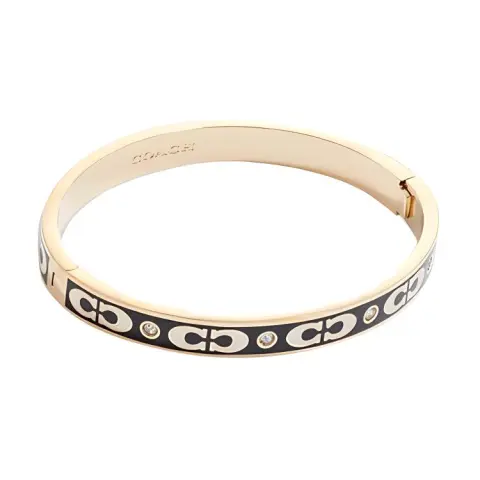 COACH Brass Bangles Women's Gold/Black