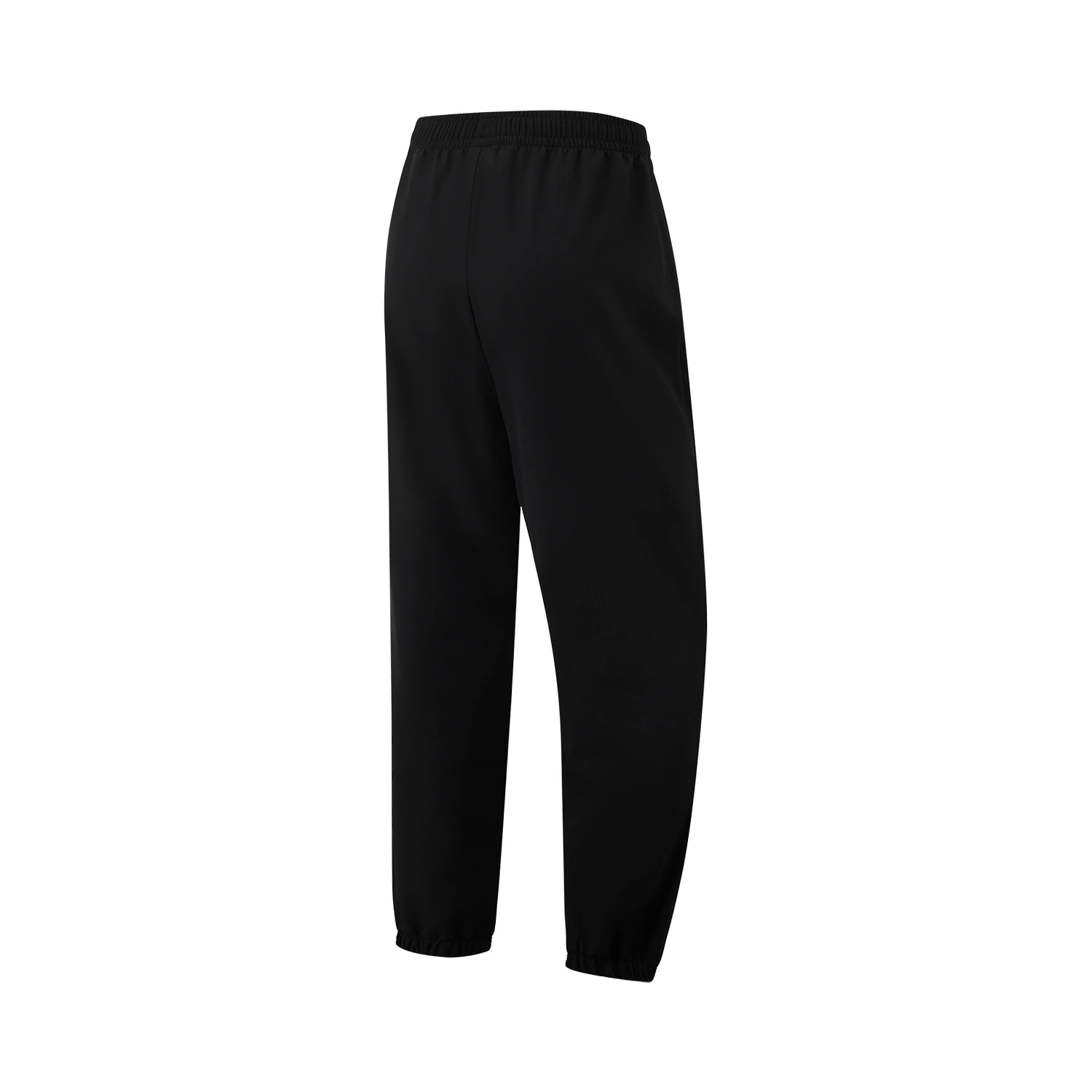 Li Ning Fitness Series Solid Color Mid Rise Comfortable Fleece Lined Thermal Elastic Cuff Sports Pants Women’s Black