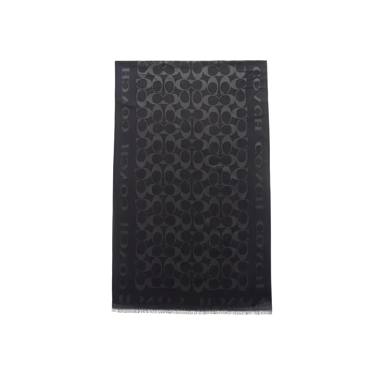 COACH Cotton Silk Shawls Women's Black