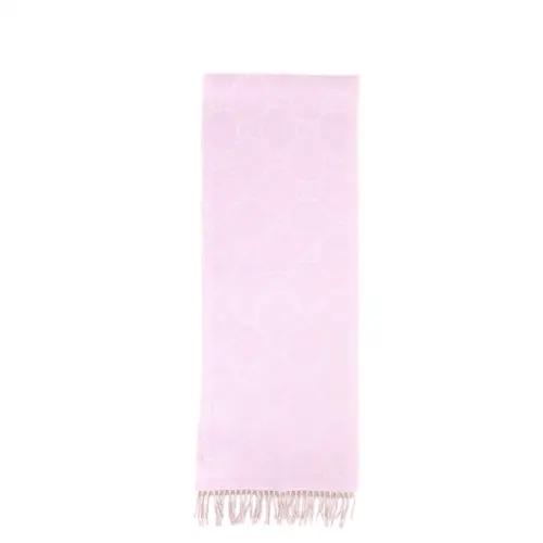 GUCCI Intarsia-knit Logo Scarf