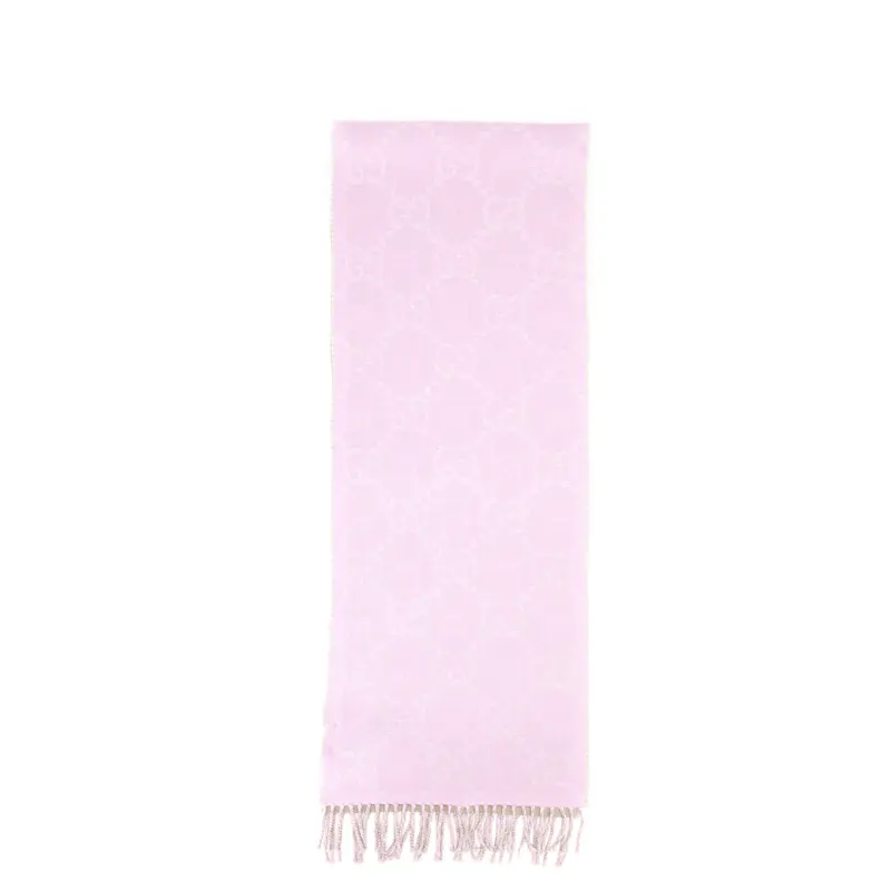GUCCI Intarsia-knit Logo Scarf