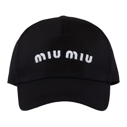 MIU MIU Drill Logo-embroidered Cap