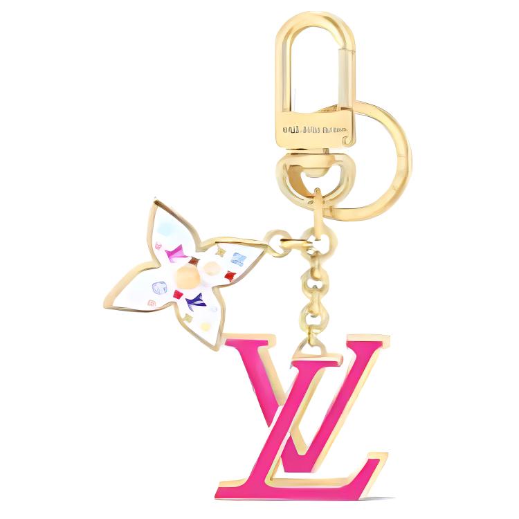 Женский брелок Louis Vuitton x (розовый)
