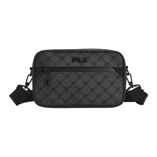 FILA Adjustable removable straps for leisure, shoulder bag, black one-shoulder bag, men's style