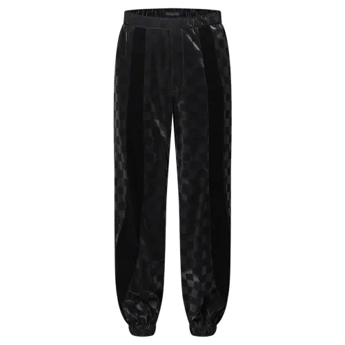 LOUIS VUITTON SS25 Knitted Sweatpants Men's Black