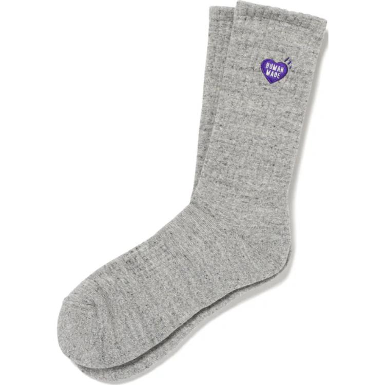 HUMAN MADE Heart embroidered Socks
