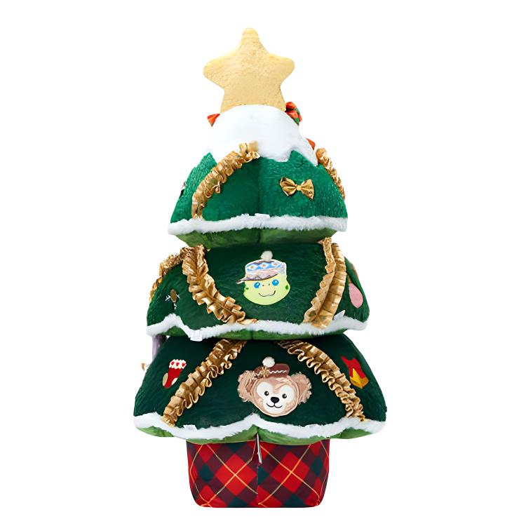Disney Disney 2024 Winter Duffy Series Luminous Christmas Decoration Tree Duffy Olmira Doll Plush Doll 80cm High Shanghai Disney