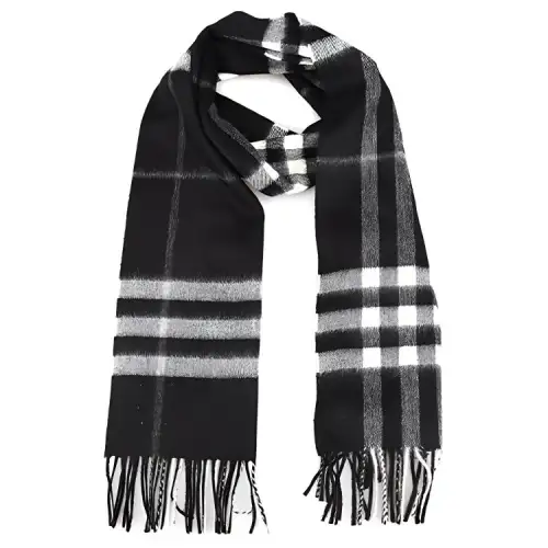 Burberry Check Printed Fringed Edge Scarf