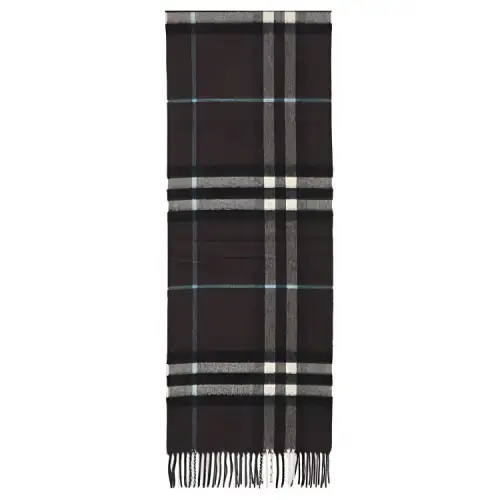 Burberry Cashmere Knit Scarves Men's Gray