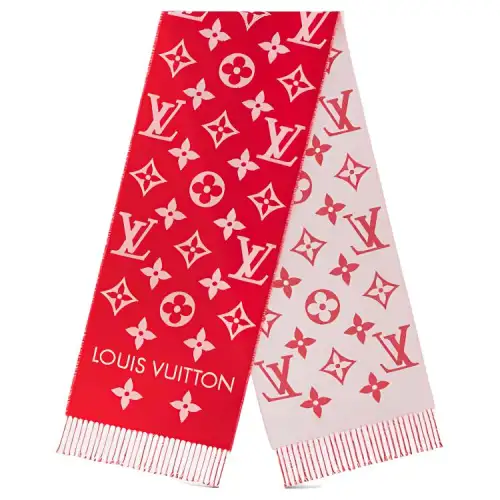 LOUIS VUITTON ESSENTIAL Wool Knit Scarves Women's