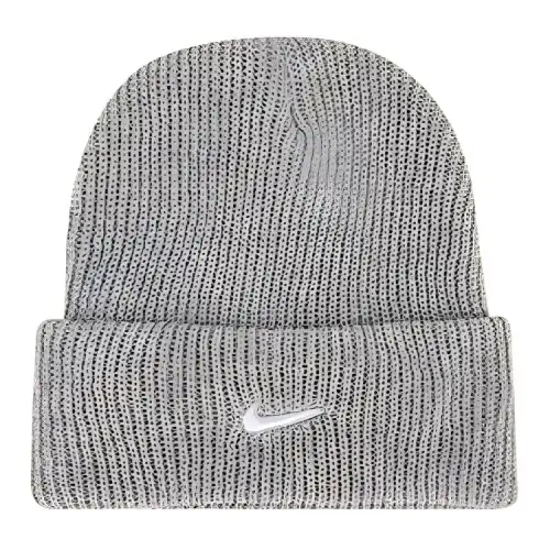 Nike Peak Tall Cuff Swoosh Beanie Grey