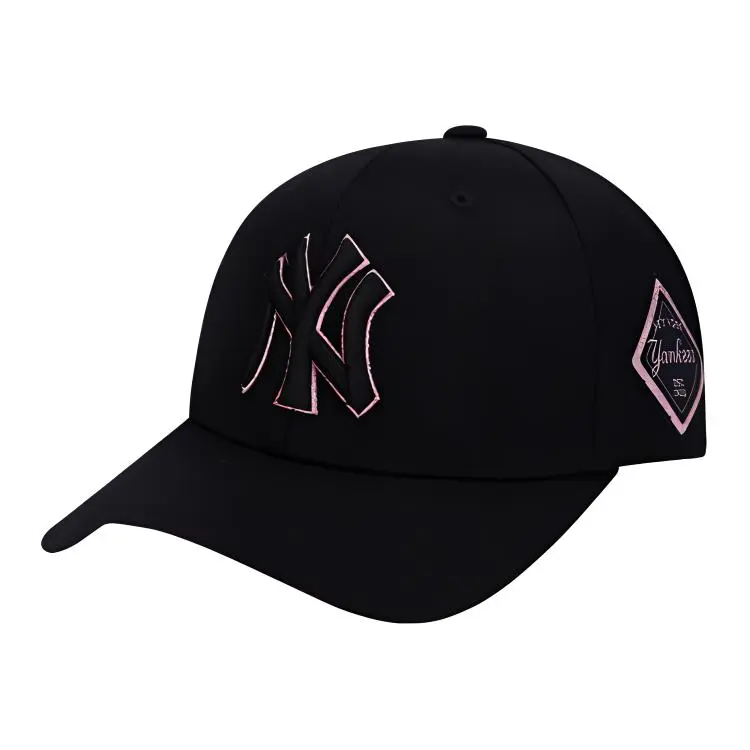 MLB Wool Blend Baseball Caps CP85 Unisex Black/Pink