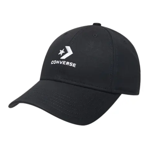 Converse Adjustable Cotton Baseball Caps Unisex Black