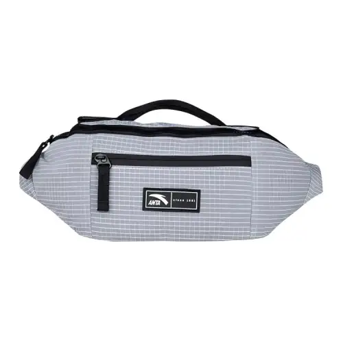 Anta Fabric Sling Bag, Crossbody Bag, Fanny Pack Regular Unisex Mesh Gray