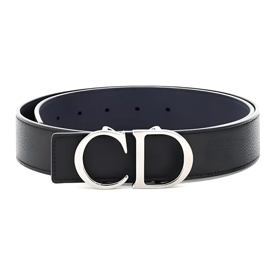 DIOR Leather Belts Men's Black