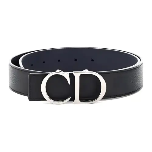 DIOR Leather Belts Men's Black 