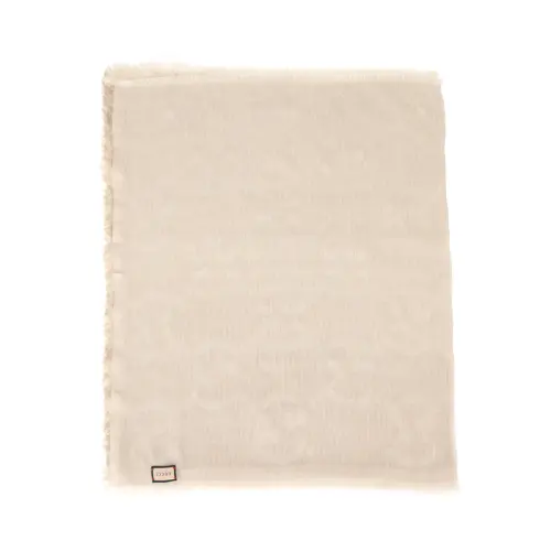 GUCCI Knit Scarves Unisex Camel