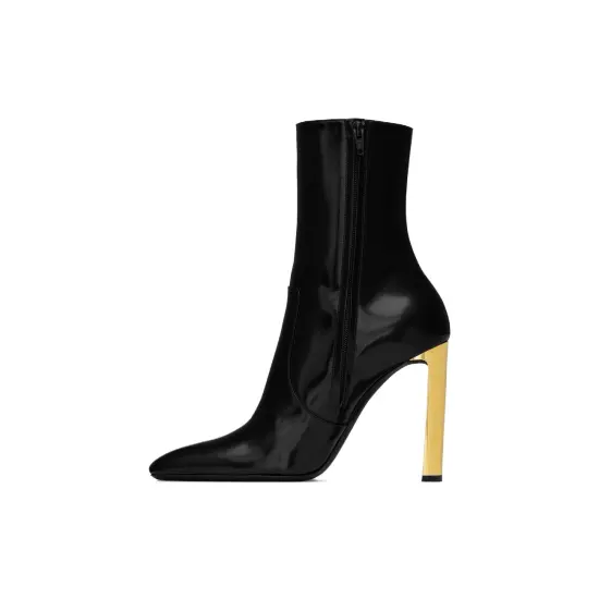 SAINT LAURENT Auteuil Pointed Toe Ankle Boots Women's