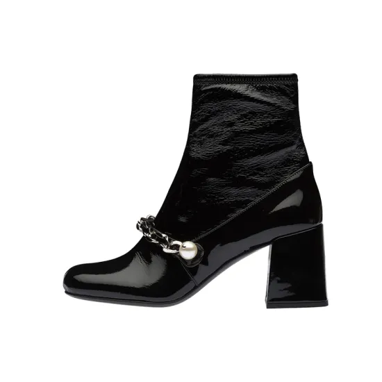 MIU MIU Naplak Ankle Boots Women's Black
