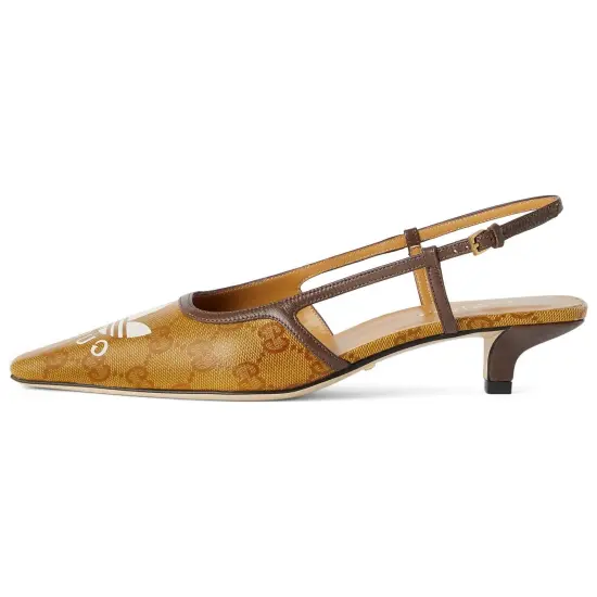 Adidas Originals x GUCCI GUCCI X ADIDAS Collaboration Irregular Heel High Heels Women's Brown