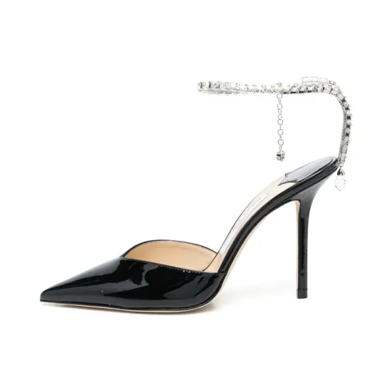 Jimmy Choo Saeda 85mm Patent Leather Pumps