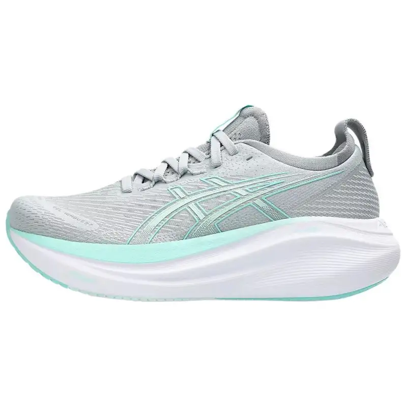 ASICS Gel Nimbus 27 Piedmont Grey Illuminate Mint Women's