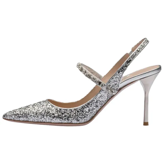MIU MIU High Heels Women's Silver